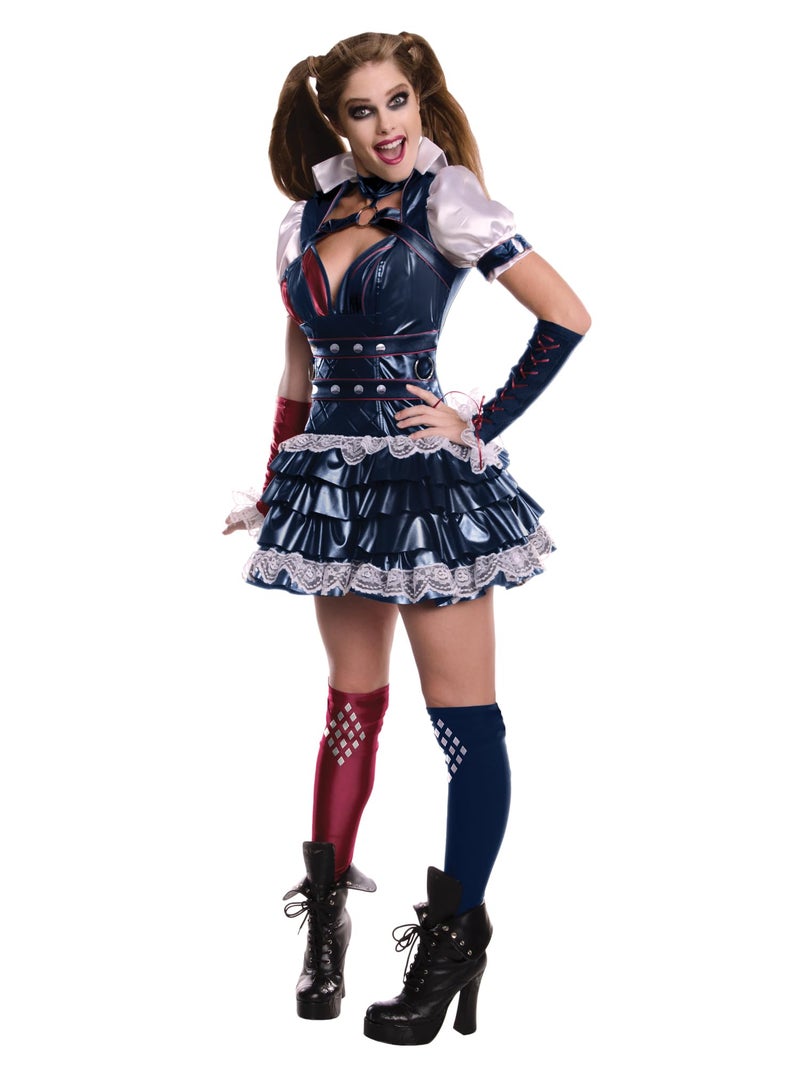 DC Arkham City Harley Quinn Costume for Adults by Rubies Womens Large