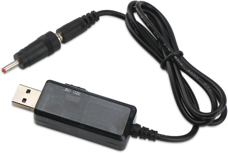 دروك DROK 5 فولت إلى 12 فولت محول رفع الجهد، USB إلى 9 فولت محول 1 أمبير، منظم الجهد 12 فولت DC إلى DC محول رفع الجهد مع شاشة LED - Image 4