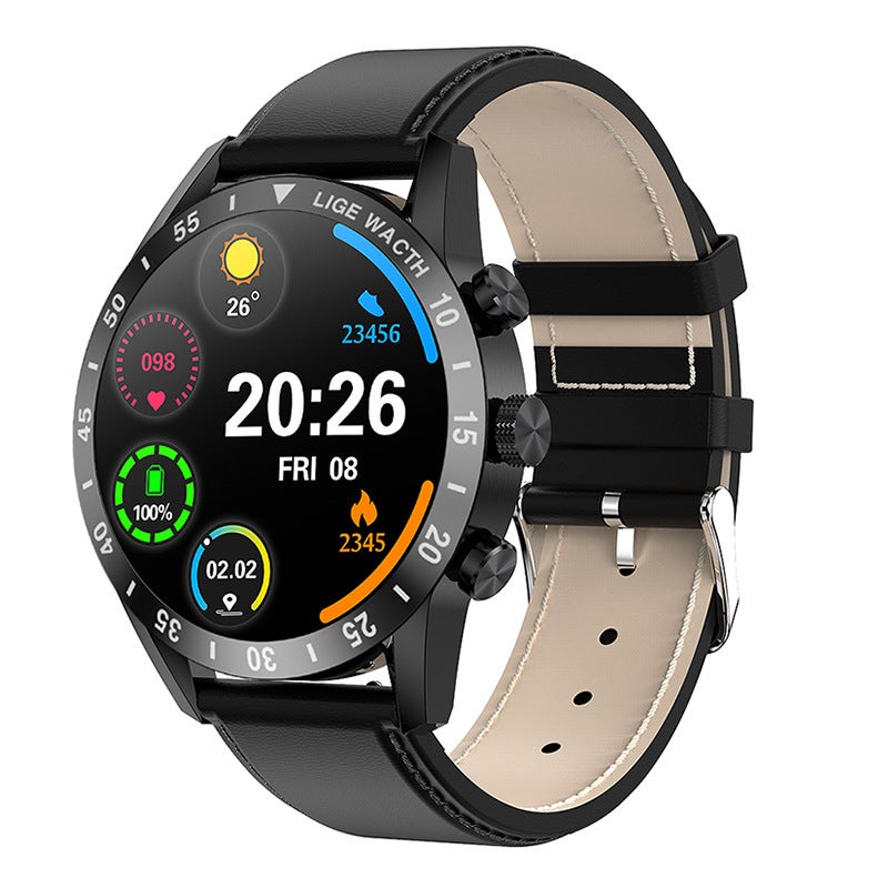 Lige Lige Bluetooth Call Smart Watch Step Counting Sports Steel Band Multifunctional Men'S Bracelet Watch 0321 - Image 1