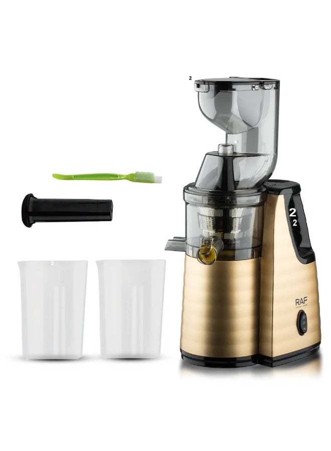 RAF Slow Juicer 250W 250Bt | Pure Copper DC Motor | Large Capacity Cold Press Juice Maker - Image 3