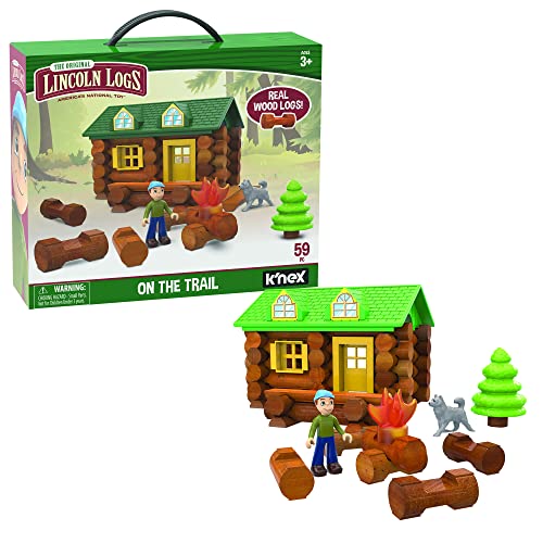 Basic Fun Lincoln Logs-On The Trail Building Set-59 Pieces-Real Wood Logs - Ages 3+ - Image 5
