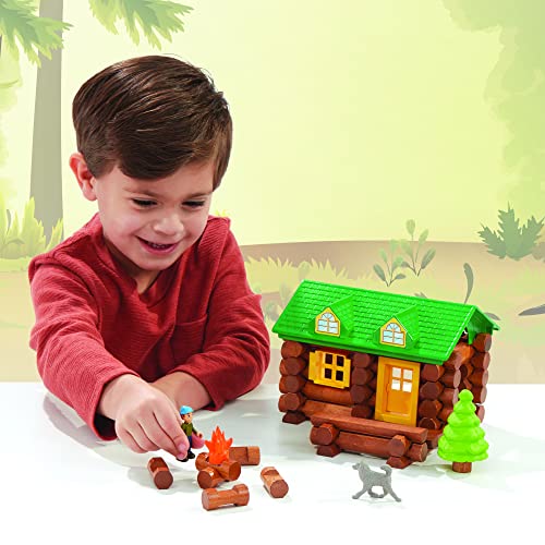 Basic Fun Lincoln Logs-On The Trail Building Set-59 Pieces-Real Wood Logs - Ages 3+ - Image 3