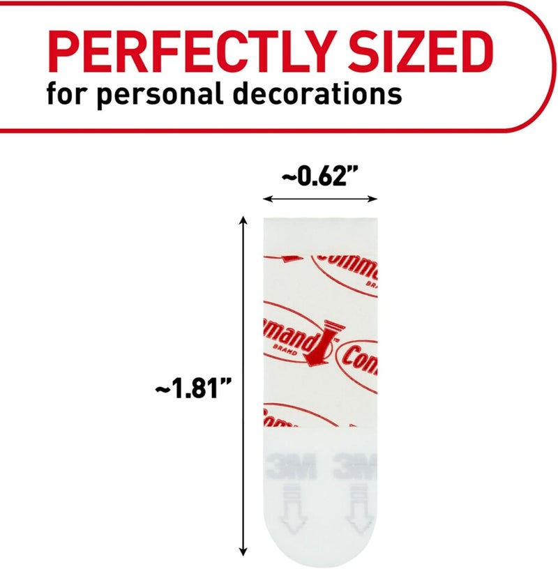 Command Poster Strips, Removable, Holds Up to 1 Lb Per Pair, 0.63 X 1.75, White, 400 Strips - Image 2