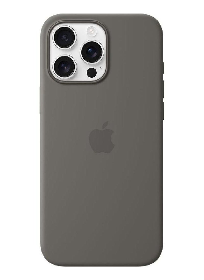 Generic - Protective Soft Silicone Case Cover for iPhone 16 Pro Grey - Image 1