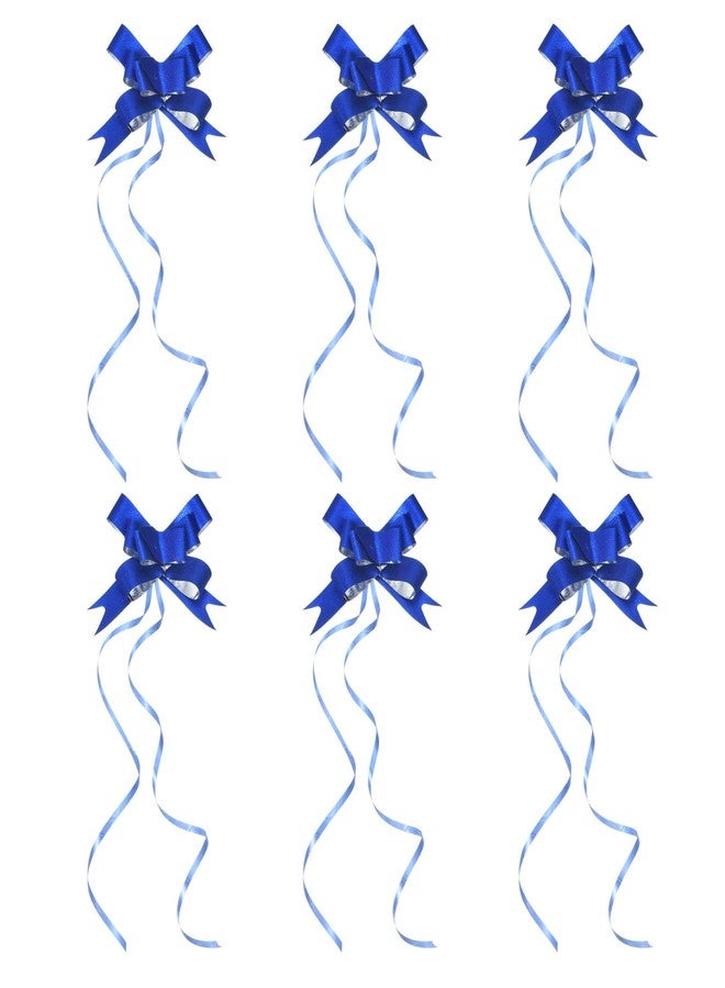 Patikil 2-inch Pull Bows, 40 Pack Present Wrapping String Ribbon Decorative Bow Ties for Wedding Party Birthday Decorations, Blue - Image 1