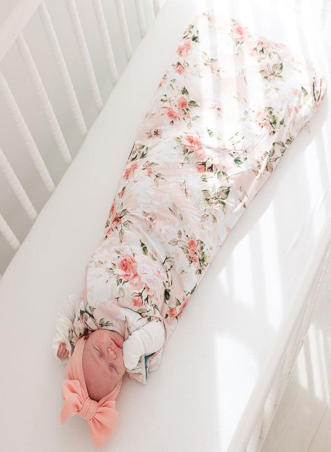 Posh Peanut Baby Wearable Blanket - Newborn Sleeveless Ruffled Sleep Bag - Viscose from Bamboo Infant Wear - Vintage Pink Rose, 6-18 Months - Image 3