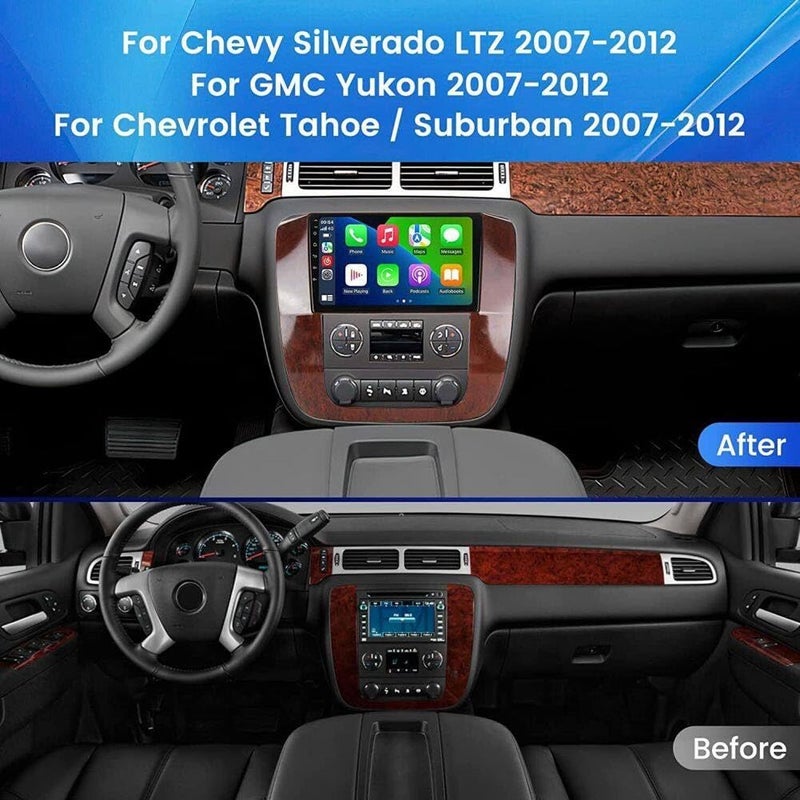 Hiolpen Double Din Car Stereo Android 13 for GMC Yukon for Chevy Tahoe Suburban 07-12 for CarPlay Radio Stereo GPS 2+32G - Image 2