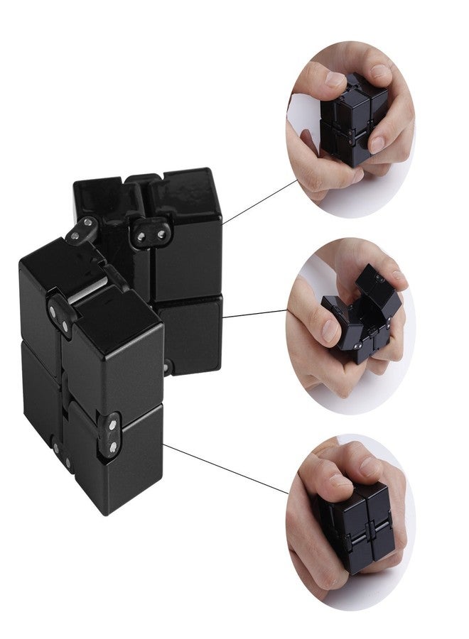 VATTU لعبة مكعب إنفينيتي من فاتو، لعبة دوارة لتخفيف التوتر، مناسبة لمرضى اضطراب نقص الانتباه وفرط النشاط والقلق والتوحد | لعبة جيبية مكتبية يدوية للكبار والصغار | لعبة هادئة ومتينة لتمضية الوقت - Image 4