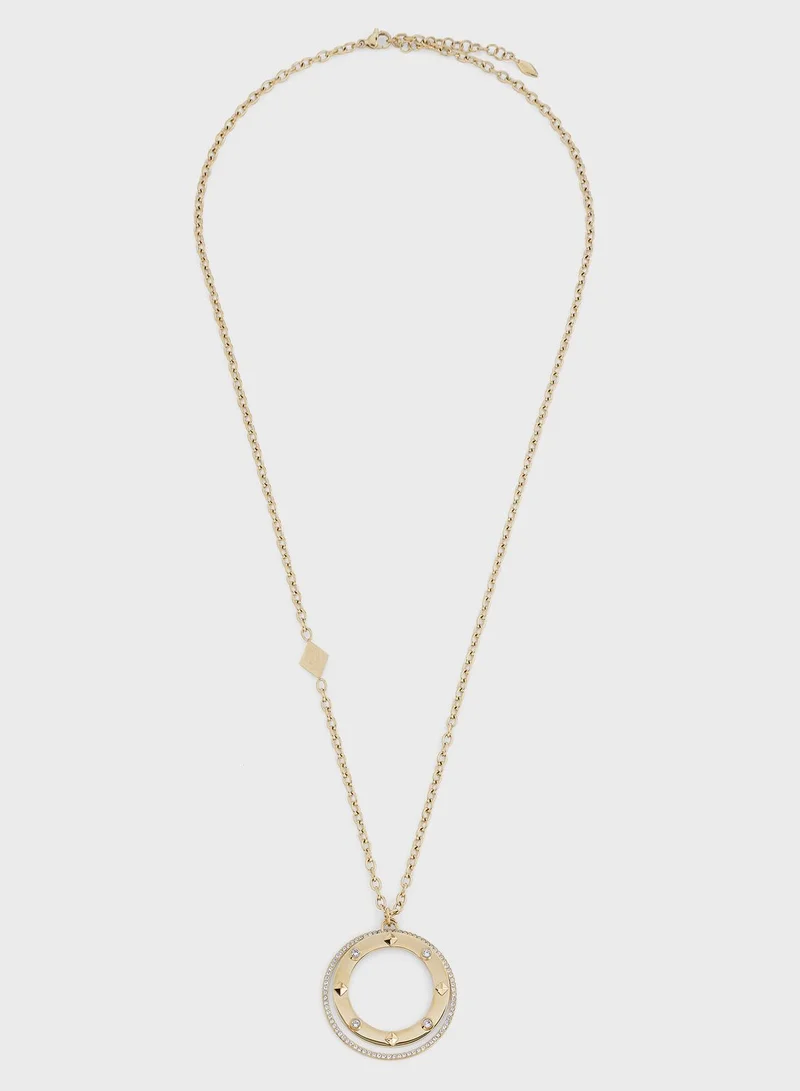 POLICE Stainless Steel Necklace With Crystals