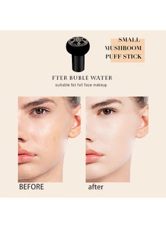 OCHEAL Avocado Moisturizing Conceal Beauty  Cushion Cream,  Mushroom Air Cushion Concealer Moisturizing Foundation Primer Makeup Cream All Day Nude Foundation Even Skin Tone Makeup Base Moisturizing(#Natural  - Image 4