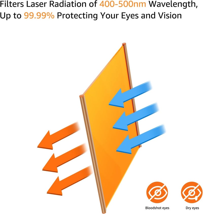 LaserPecker Magnet Protective Shields Laser Engraver Accessories Portable Bluray Filter Baffle Foldable Laser Shields for LP1ProLP2 Engraving Machine  4 Pieces Without Machine - Image 5