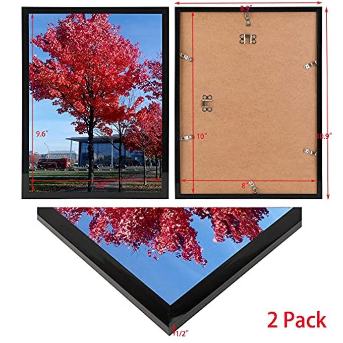 Medog 8x10 Picture Frame Set of 2,Document Certificate Frames, Display Pictures 8x10 Picture Photo Frame - Image 5