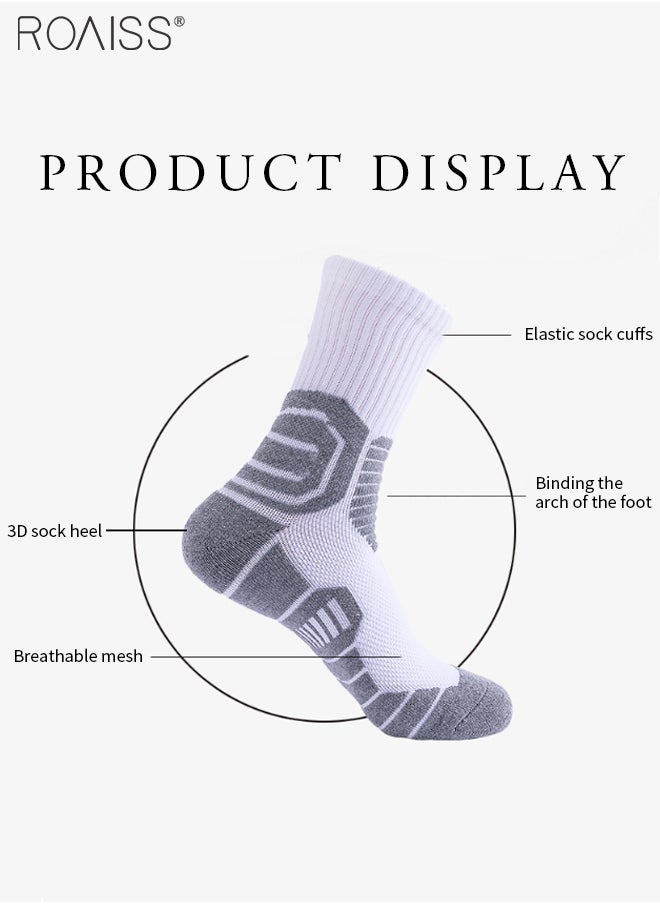 4 Pairs Of Non-Slip Sports Mid-Calf Socks For Men'S Basketball Shock-Absorbing Towel Bottom Professional Sports Socks - pzsku/ZD204D835A8B470798B8EZ/45/_/1704520158/8fe2ff28-0145-489c-9e56-1f046ee2251d