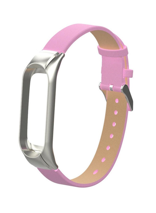 NIBEMINENT 3 Sport Strap PU Bracelet For Xiaomi Mi Band Pink - Image 1