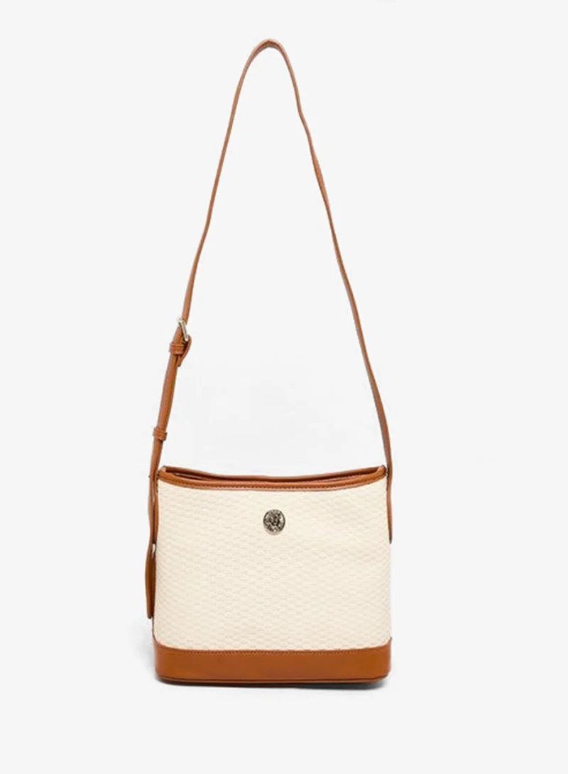 ANNE KLEIN Anne Klein Contrast Detail Pu Crossbody Bag