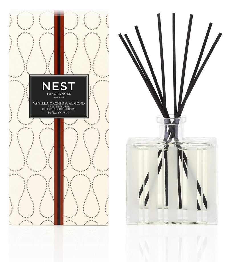 NEST Fragrances Reed Diffuser- Vanilla Orchid & Almond , 5.9 fl oz - Image 1