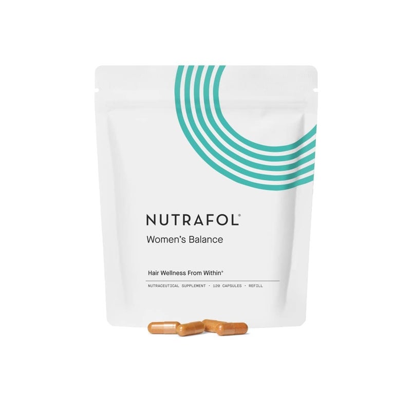 Nutrafol Women's Balance Hair Growth Supplements, Ages 45 and Up, Clinically Proven for Visibly Thicker Hair and Scalp Coverage in 3-6 Months, Dermatologist Recommended - 1 Month Supply Refill Pouch - Image 1