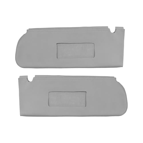 KBH Car Sun Visor Cover for Chevy Tahoe Suburban & GMC Yukon 1995 1996 1997 1998 1999, Left and Right Side Sunvisor Covering, Vinyl Leather Trim, Anti-Scratch, Gray - Image 1