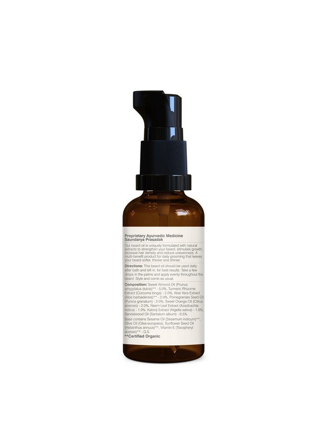 فورست اسينشالز زيت العناية باللحية من Forest Essentials | زيت طبيعي خفيف وغير لزج لنمو اللحية | للاستخدام اليومي | برائحة النيم - Image 4