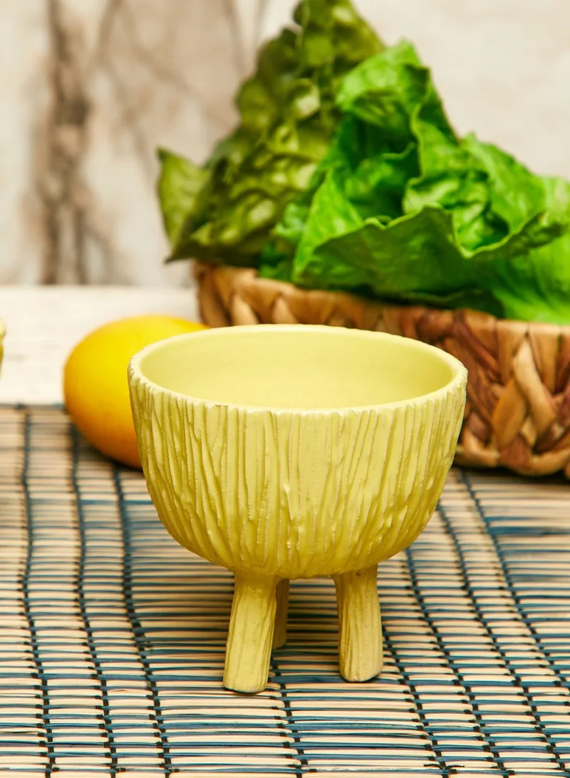 Silsal Handmade Footed Condiment Bowl Medium