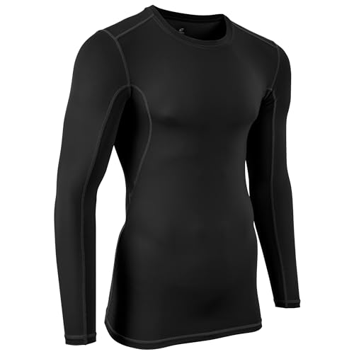 CHAMPRO boys Youth Lightning Long Sleeve Compression Shirt Polyester Spandex Black Small US - Image 3
