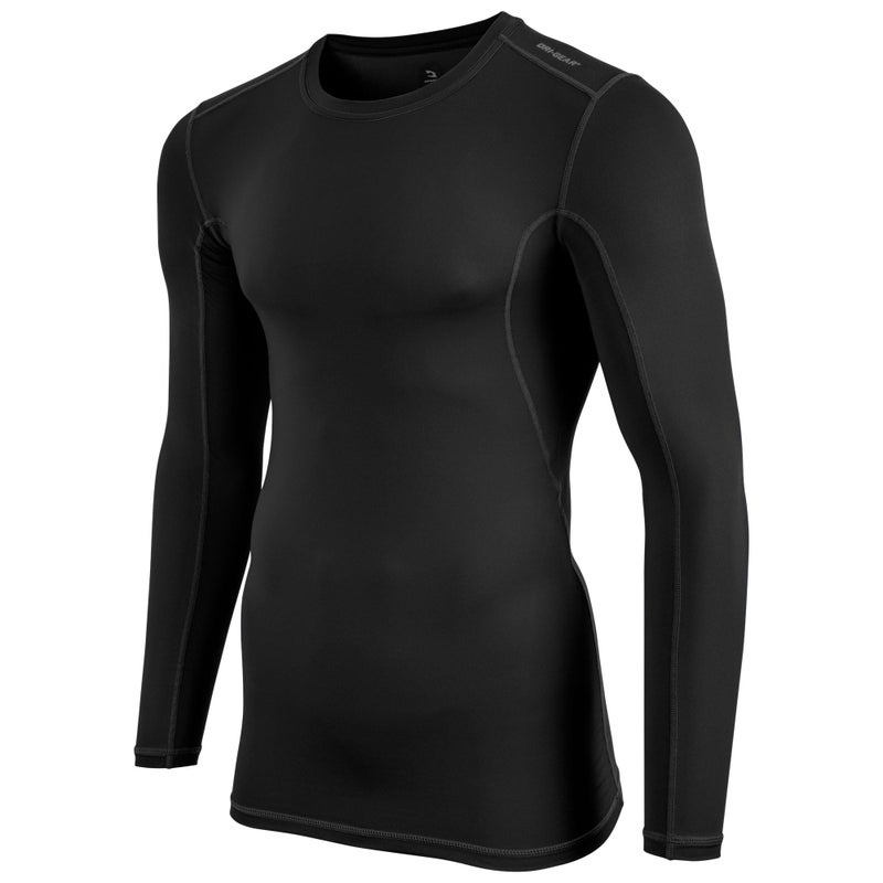 CHAMPRO boys Youth Lightning Long Sleeve Compression Shirt Polyester Spandex Black Small US - Image 2