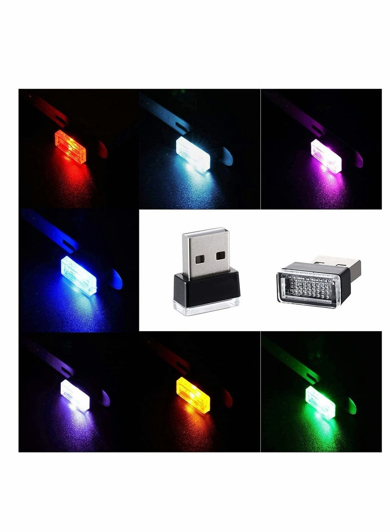 MUNTAQI Car Atmosphere LED Light USB Mini Interior Ambient Lighting Kit Universal Interior Computer Wireless Decorative Lights (7 Colors) - Image 3