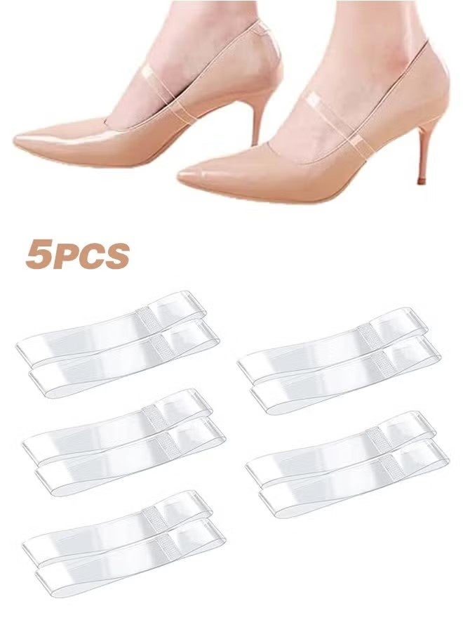 YJ Transparent Invisible High Heel Shoe Straps TPU Elastic Anti Loose Shoe Laces Belt Ankle Straps for High Heel - Image 1