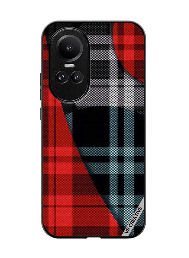 VR CREATIVE Protective Case Cover For Oppo Reno 10 Abstract Design Multicolour - Image 1