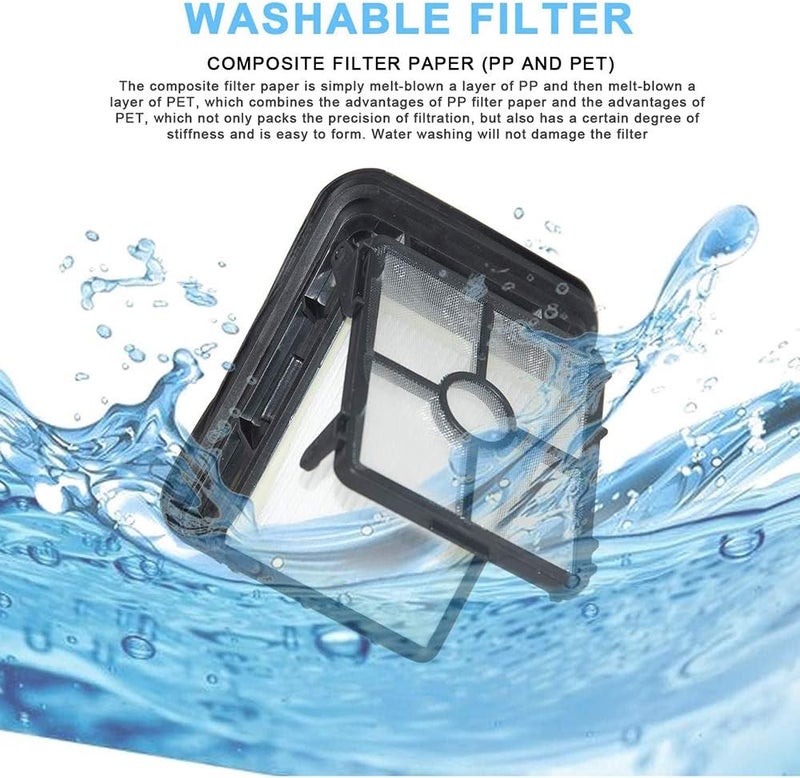 جيوسيون لمساحات Bissell CrossWave، 4 عبوات فلتر HEPA 1866 بديل، مقارنة بالقطعة 1608684 - Image 2