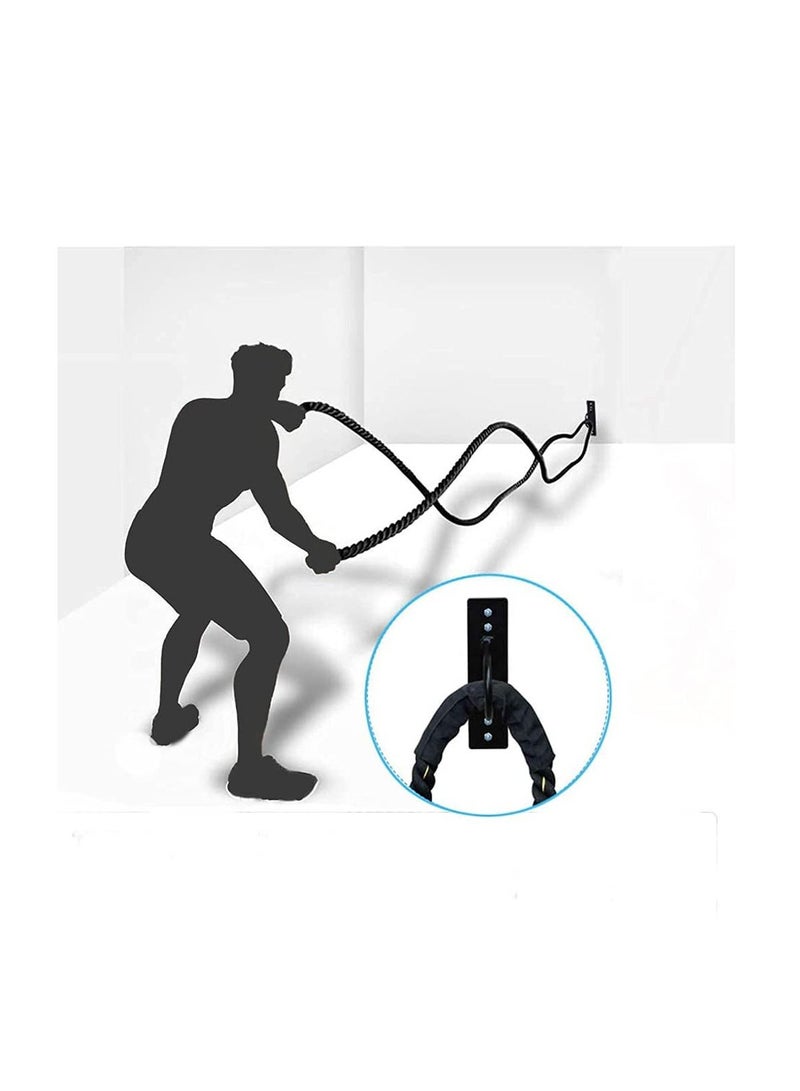 KASTWAVE Wall Ceiling Mount Anchor Bracket, KASTWAVE Battle Rope Hook Anchor for Suspension Straps Gymnastic Rings Hammock Battle Ropes Fits Weight Strength Training Systems Boxing Equipment - Image 2