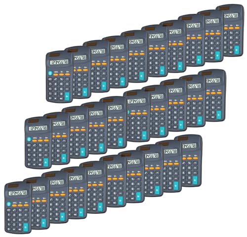 BESTWYA Calculator Small, 4 Function Calculators with Solar Power 8 Digit Small Pocket Size Desktop Handheld for Classroom Desktop Home (Black,Set of 30) - Image 1