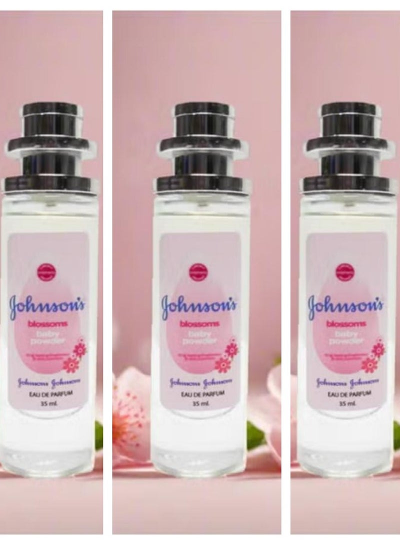 Johnson's Baby Powder Perfume Blossoms 35 ML 3 Pcs