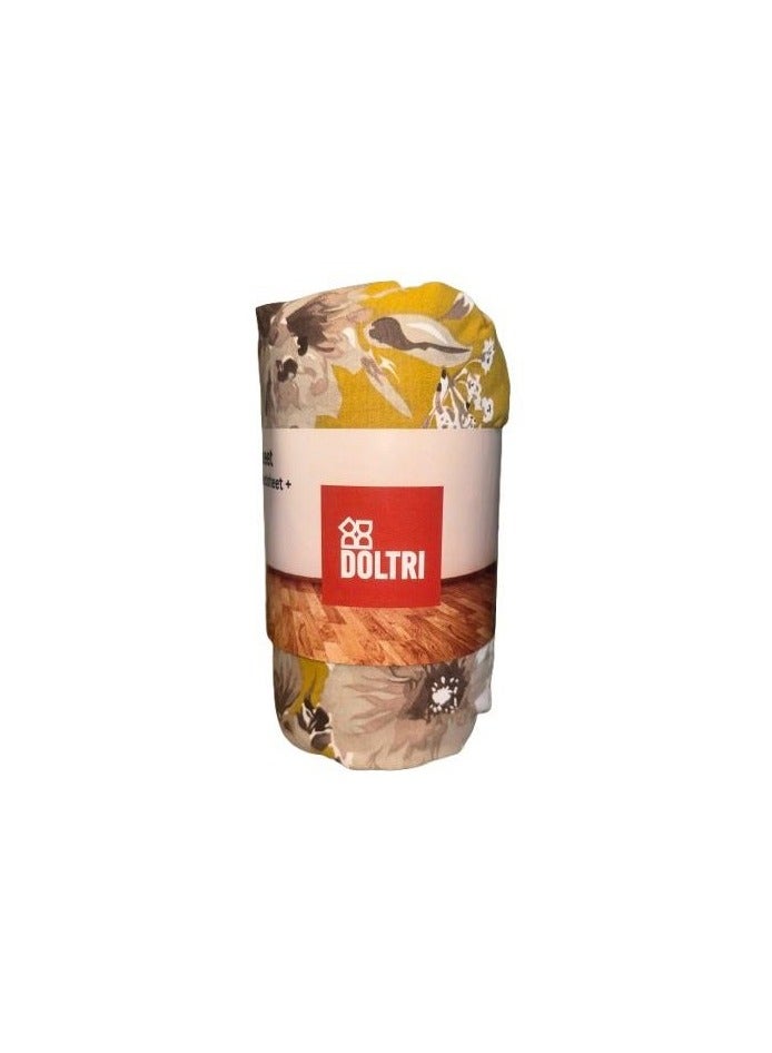 دولتري ملاءة سرير فاخرة مقاس كينج 240 × 245 سم مع 2 كيس وسادة - طقم سرير ناعم ومتين وأنيق - Image 2