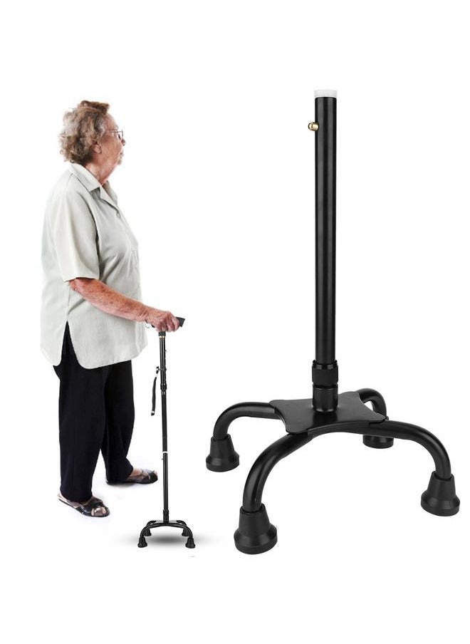 Thoraya Elderly Old People Walking Cane Support Stick Helping Brace with Anti-slip Four Feet  - Image 2