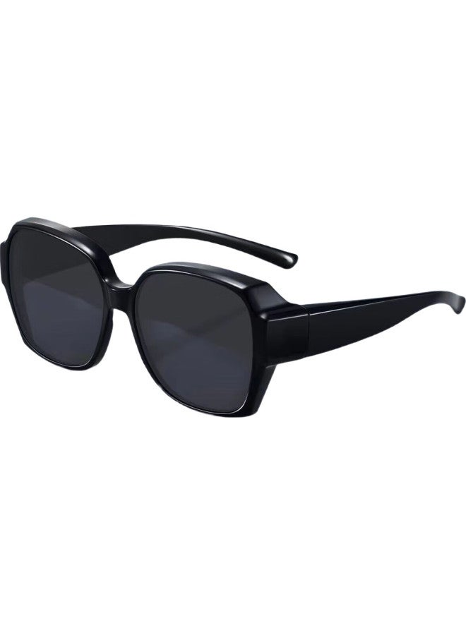 Bai Xiaoshe White Luxury Sunglasses With Prescription Lenses, Night Vision Lens, Unisex Sunglasses, Driving Anti-Uv Polarized Sunglasses - Image 1