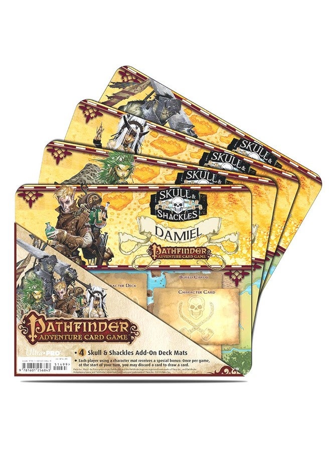 Ultra Pro Pathfinder Skull And Shackles Character Mat (4Pack)  - Image 1