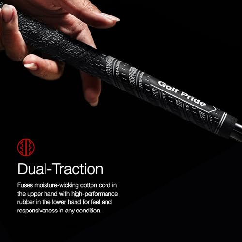 Golf Pride MCC Golf Club Grip - All-Weather Hybrid Grip - Brushed Cotton Cord & Pebbled Texture - Moisture-Wicking Technology - Midsize - Blue - Image 3