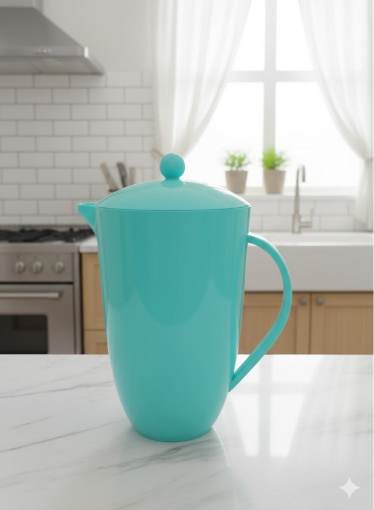 فافيلا دورق تقديم بلاستيك بيد قوية – مناسب للعصائر والمياه مع غطاء قابل للإزالة – تصميم عملي للمطبخ-كود 690 سعة2.6لتر - Image 1