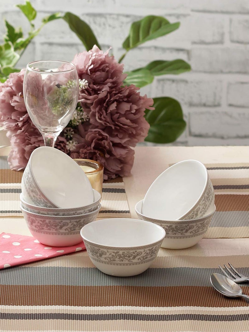 laopala Persian Silver Set of 6 Pcs Opalware Veg Bowl - Image 1