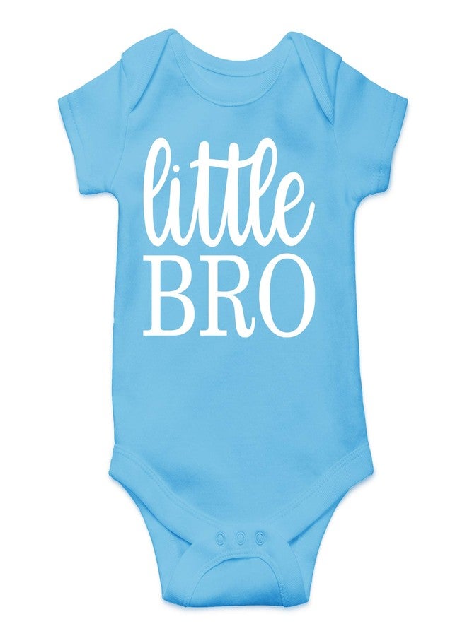 CBTwear Little Bro - Baby Clothes - Funny Newborn Bodysuit Outfits for Boys (Newborn, Light Blue) - Image 1