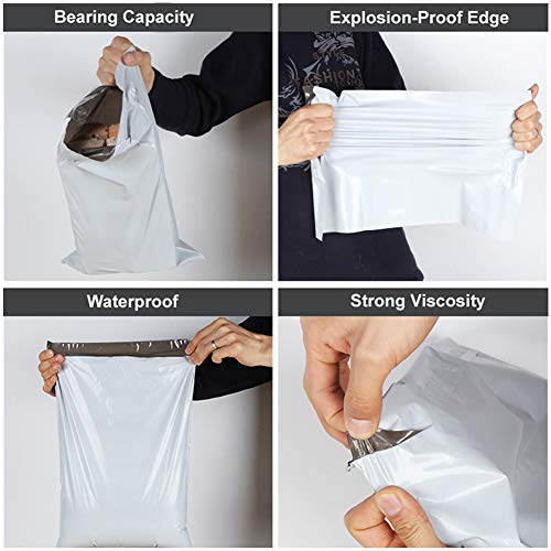 RBHK 100pcs 14.5 x 19 White Poly Mailers Shipping Mailing Envelopes Bags - Image 5
