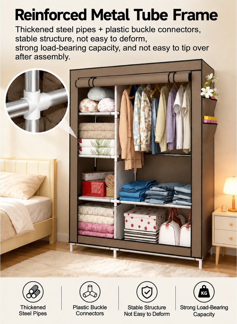 EXCLIFE Premium Wardrobe Clothes Storage Organizer Fabric - Image 4