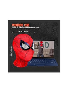 MARVEL Spider M𝐚n Mask Moving Eyes, Realistic Spider Super Hero Full Mask Remote Control Movable Mechanical Eyes, Wearable Movie Prop Mask for Cosplay Birthday  - Image 5