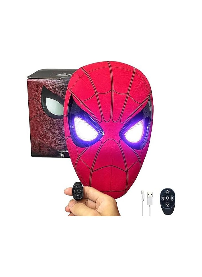 MARVEL Spider M𝐚n Mask Moving Eyes, Realistic Spider Super Hero Full Mask Remote Control Movable Mechanical Eyes, Wearable Movie Prop Mask for Cosplay Birthday  - Image 1