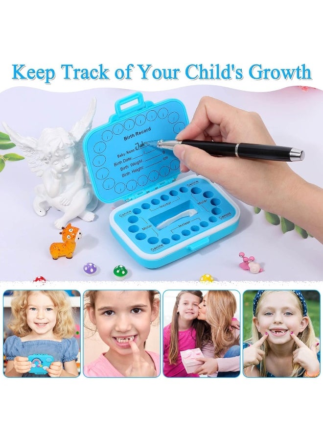 Caffox - Caffox Tooth Holders for Kids Keepsake, Baby Teeth Keepsake Box, Tooth Saver, Tooth Container for Lost Teeth, Teeth Storage Holder for Tooth Fairy - Image 1