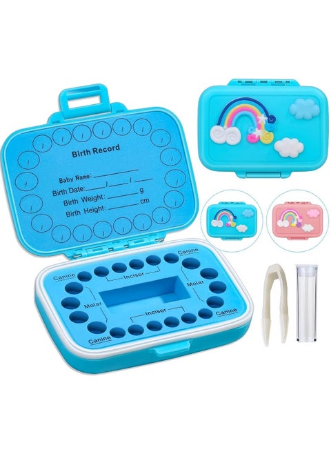 Caffox Tooth Holders for Kids Keepsake, Baby Teeth Keepsake Box, Tooth Saver, Tooth Container for Lost Teeth, Teeth Storage Holder for Tooth Fairy
