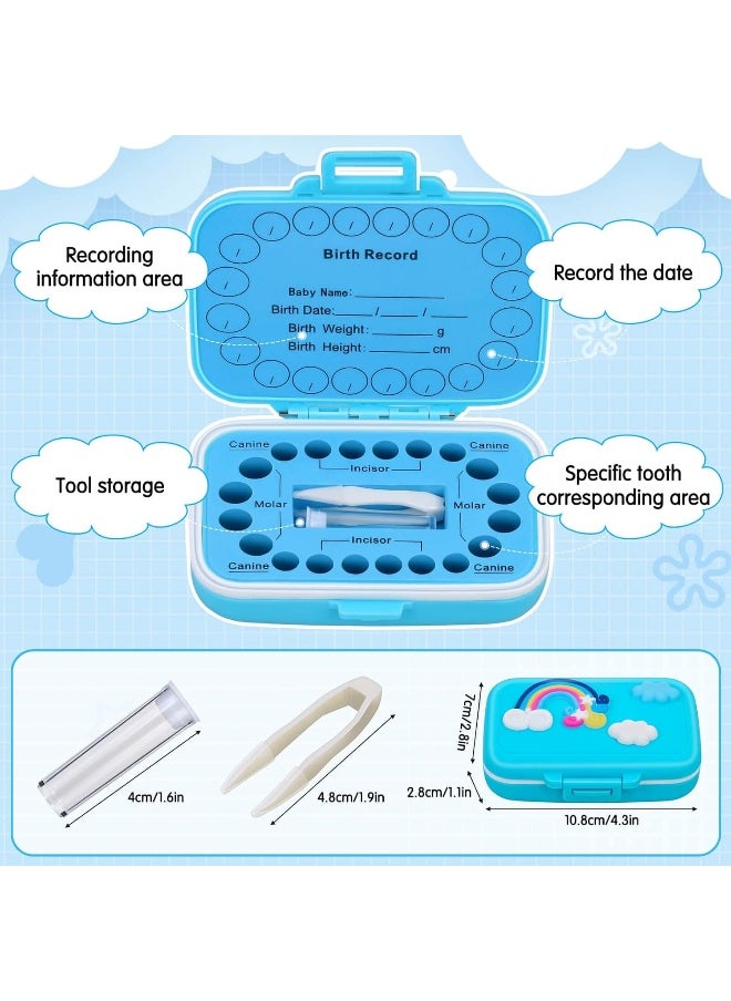 Caffox - Caffox Tooth Holders for Kids Keepsake, Baby Teeth Keepsake Box, Tooth Saver, Tooth Container for Lost Teeth, Teeth Storage Holder for Tooth Fairy - Image 1