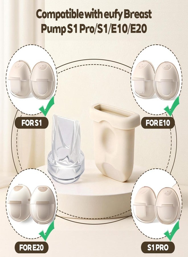 MaiTianna 6pcs Breast Pump Parts for eufy, Includes 2pcs Silicone Diaphragms & 4pcs Duckbill Valves Wearable Breast Pump Replacement Accessories Compatible with eufy S1 Pro/S1/E10/E20 - Image 2