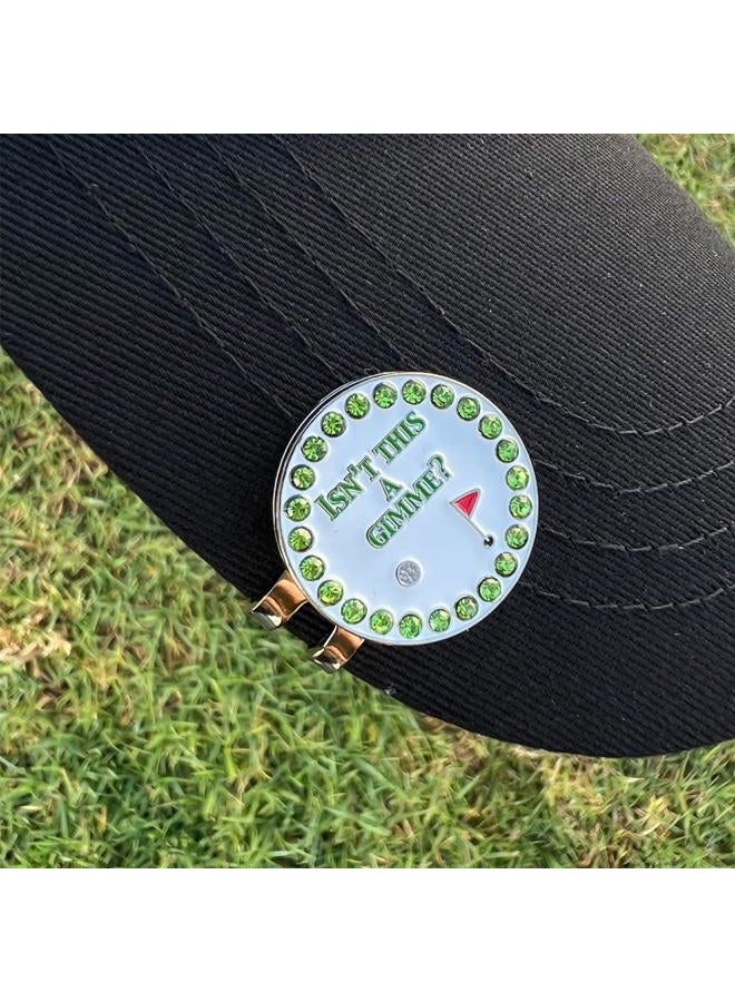 Giggle Golf Bling Isn't This A Gimme Golf Ball Marker with A Standard Hat Clip - Image 2